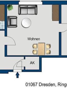 So macht wohnen Spaß: günstige 2-Zimmer-Wohnung - Dresden