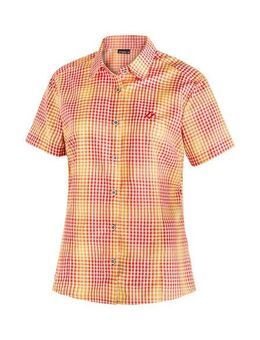 Maier Sports Funktionsbluse Philina Karierte Kurzarm-Bluse für Wandern, Reisen und Freizeit