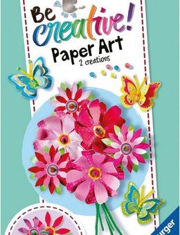 Ravensburger Kreativset BeCreative Paper Art Flowers & Butterflies, Made in Europe
