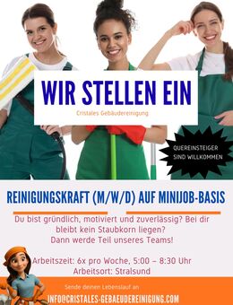Reinigungskraft (m/w/d) gesucht! Putzfrau / Putzmann / Reinigung - Stralsund