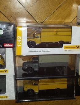 11 Schuco u. Minichamps LKW u. PKW Postmodell OVP Sammlerstücke, im Maßstab 1:43 - Berlin
