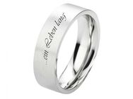 Herrenring Edelstahl HE121 mit Außengravur - Aholming