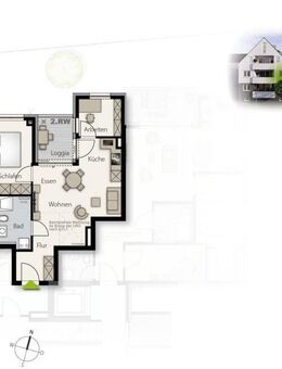 Einziehen & wohlfühlen - 3-Zimmer-Familiennest für das junge Paar im 1. OG - Weil (Schönbuch)