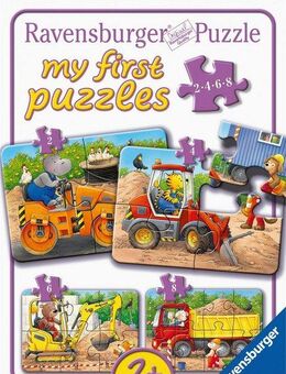 Ravensburger Puzzle Tiere auf der Baustelle, 20 Puzzleteile, Made in Europe