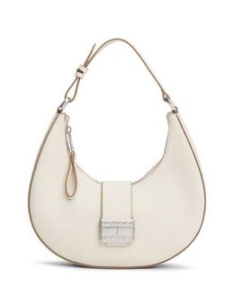 Tommy Jeans Schultertasche TJW CRUSH SHOULDER BAG, Damen Hobo, Umhängetasche, Tragetasche mit Logo-Schmuckelement