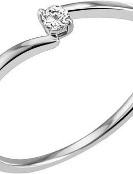 Firetti Fingerring Schmuck Geschenk Gold 585 Goldring Vorsteckring, mit Brillant