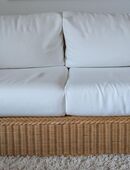 Zwei Korbsofas aus Peddigrohr in 40668