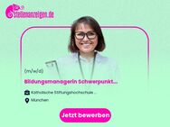 Bildungsmanagerin (m/w/d) Schwerpunkt Pädagogik und Soziale Arbeit - München