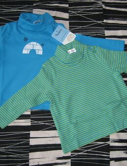 Baby Mädchen Jungen Kleinkinder Rollis 2 Stück Langarmigshirt Gr. 62/68 100% Baumwolle Set 2er Pack neu mit Etikett - Albstadt