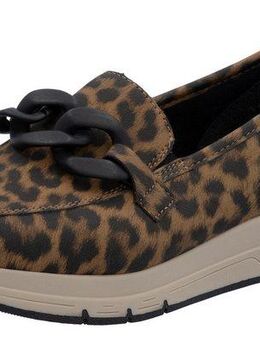 Rieker Loafer, Slipper, Slip-on Sneaker, Halbschuh mit modischer Zierkette