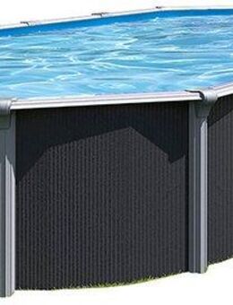 KWAD Ovalpool Green line Evolution (Komplett-Set, 10-tlg), 6,1x3,7x1,32 design Folie in blau, sand oder grau erhältlich