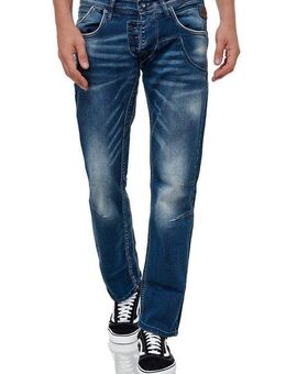 Rusty Neal Straight-Jeans RUBEN 42 mit angesagten Ziernähten