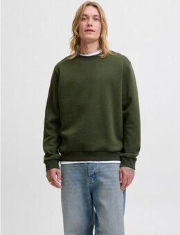 Jack & Jones Sweatshirt JJEBRADLEY mit Rippbündchen für Alltag und Freizeit mit Rippbündchen