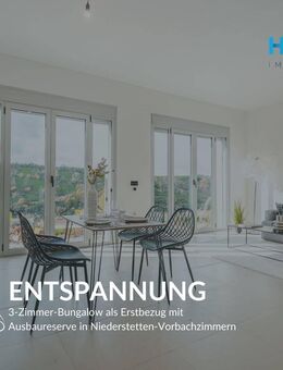 ENTSPANNUNG - 3-Zimmer-Bungalow als Erstbezug mit Ausbaureserve in Niederstetten-Vorbachzimmern - Niederstetten