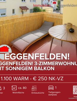 Eggenfelden! 3-Zimmerwohnung mit sonnigem Balkon (250605) - Eggenfelden