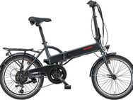 Telefunken E-Bike Faltrad Kompakt F820, 6 Gang Shimano Tourney Schaltwerk, Heckmotor, 280,8 Wh, Pedelec, Elektrofahrrad für Damen u. Herren