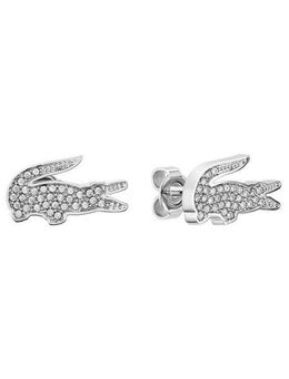 Lacoste Paar Ohrstecker Schmuck Edelstahl Ohrrschmuck Ohrringe CROCODILE, mit Glasstein