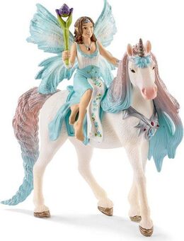 Schleich® Spielfigur BAYALA®, Eyela mit Prinzessinnen-Einhorn (70569)
