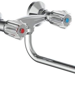 Schütte Spültischarmatur Brillant schwenkbarer Wasserhahn Küche für Wandmontage, Chrom, Hochdruck