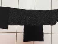 Hundepullover - Hundemantel groß schwarz - silber mit Glitzerstrasssteinen - Kerken