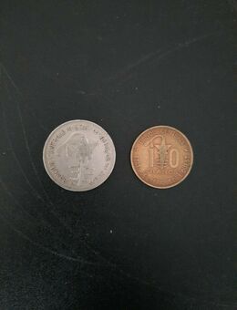 2 Münzen Die Banque Centrale des Etats de l'Afrique de l'Ouest 1967/1964 - Essen