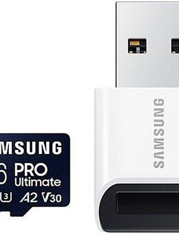 Samsung PRO Ultimate microSD 128GB Speicherkarte (256 GB, Video Speed Class 30 (V30)/UHS Speed Class 3 (U3), 200 MB/s Lesegeschwindigkeit)