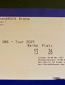 VIP-Ticket/Karte inkl. Aftershow-Party ANDREAS GABALIER 12.07.25 In Aspach - Düsseldorf