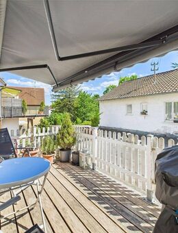 Sehr schöne 5 Zi-Maisonette mit Wintergarten, Balkon, Gartenanteil & Garage wartet! - Kirchheim (Teck)