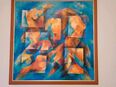 Moderne abstrakte Malerei – Acryl auf Leinwand mit Holzrahmen in 46049