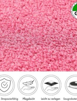 Andiamo Teppichboden Ines, Kräuselvelours, Made in Netherlands, rechteckig, Höhe: 8,5 mm, Uni Farben, Breite 400 cm, strapazierfähig & pflegeleicht