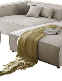 LeGer Home by Lena Gercke Ecksofa PIARA XXL, L-Form, Schlaffunktion, Cord, Leinenoptik o. Strukturstoff, Hocker stellbar zum Schlafsofa (Krokodilverbinder), tiefe Sitzfläche