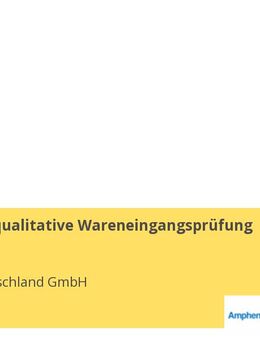 Fachkraft qualitative Wareneingangsprüfung (m/w/d) - Berlin
