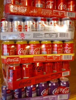 Getränke in Dosen, verschiedene Sorten, Cola, Fanta, Sprite etc. - Hamburg Bergedorf