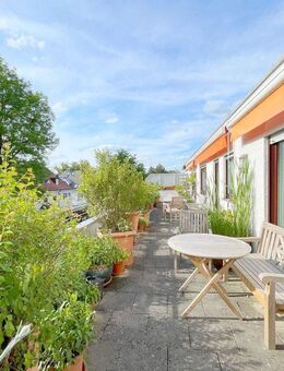 Befristet: Penthouse-Wohnung mit Süd- und West-Terrasse, ruhige grüne Lage im Villen-Viertel Pasing - München