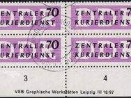 DDR - Dienstmarken B: MiNr. 9 X II DV, "Verwaltungspost A", Druckvermerk, Ungültig-Stempel - Brandenburg (Havel)