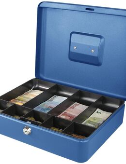 HMF Geldkassette Scheinfächer Münzfächer blau Geldkasse #10019-05 - Birkenfeld (Baden-Württemberg)