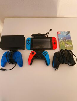 Nintendo Switch + 3 Controller + TLoZ Breath of the Wild - Kaiserslautern