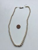 Damen Halskette Perlenkette Vintage Defekt mit 835er Silber Verschluss in 36043