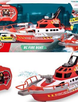 Dickie Toys RC-Boot Feuerwehrboot, mit Wasserspritzfunktion und Fernbedienung
