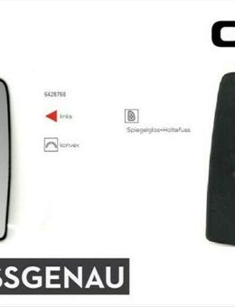 SPIEGELGLAS LINKS MIT HALTERUNG KONVEX OPEL COMBO C TOUR 6428768 - Dortmund Wickede