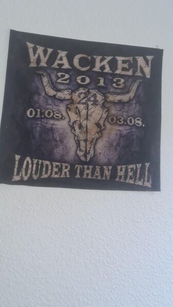Wacken Flagge Fahne 2013 50 cm x 50 cm - Leipzig