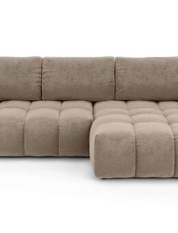 INOSIGN Ecksofa AZITA klein optionale Schlafsofa mit Bettkasten, B/T/H: 270/166,5/84cm, L-Form mit Wellenunterfederung, Bubble-Optik