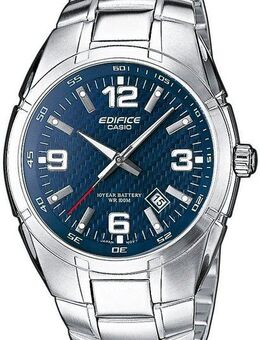 CASIO EDIFICE Quarzuhr EF-125D-2AVEG, Armbanduhr, Herrenuhr, bis 10 bar wasserdicht, Datum, Edelstahlarmband
