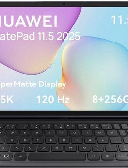 Huawei MatePad 11,5" 2025, PaperMatte Display, 8G+256G, inkl. Black Keyboard Tablet (11,5", 256 GB, HarmonyOS, PaperMatte Display, 10.100 mAh Akku, inkl. Black Keyboard)