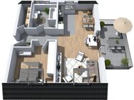 Penthouse-Wohnung mit Dachterrasse - Wiesbaden