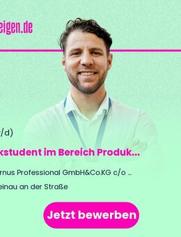 Werkstudent (m/w/d) im Bereich Produktion - Steinau (Straße, Brüder-Grimm-Stadt)