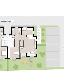 Barrierefreie Eigentumswohnung mit Lift, Terrasse und Garten - Hördt