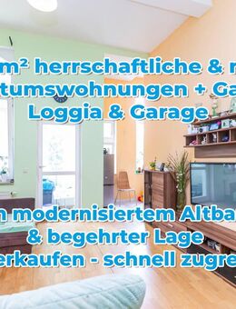Reuter Immobilien Herrschaftliche ca. 92 m² 4-Raum-Wohnung in ruhiger Lage mit Garage & Gartenanteil - Apolda