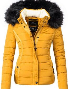Navahoo Steppjacke Miamor hochwertige Winterjacke m. voluminöser Kunstpelz-Kapuze