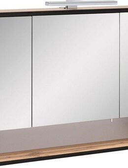 Schildmeyer Spiegelschrank Maxima made in Germany Breite 80 cm, 3-türig, LED-Beleuchtung, Schalter-/Steckdosenbox